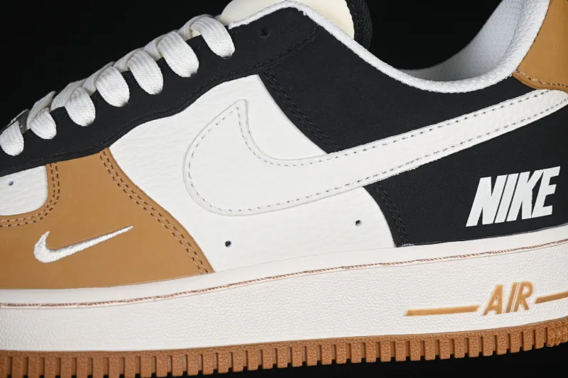 All Categories Nk Air Force 1 Air Force Series Nk Air Force 1 Low Air Force Low Nike Air Force 1'07 Low White Wheat Black Splicing Air Force One Low Casual Shoes IH0687-700